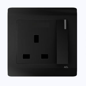 ACL - 13 A Switched Socket Outlet Black