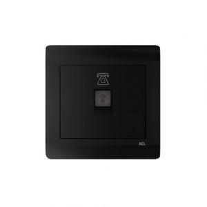 ACL - Telephone Socket Outlet Black