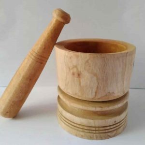 Wooden Pestal & Motar No 2