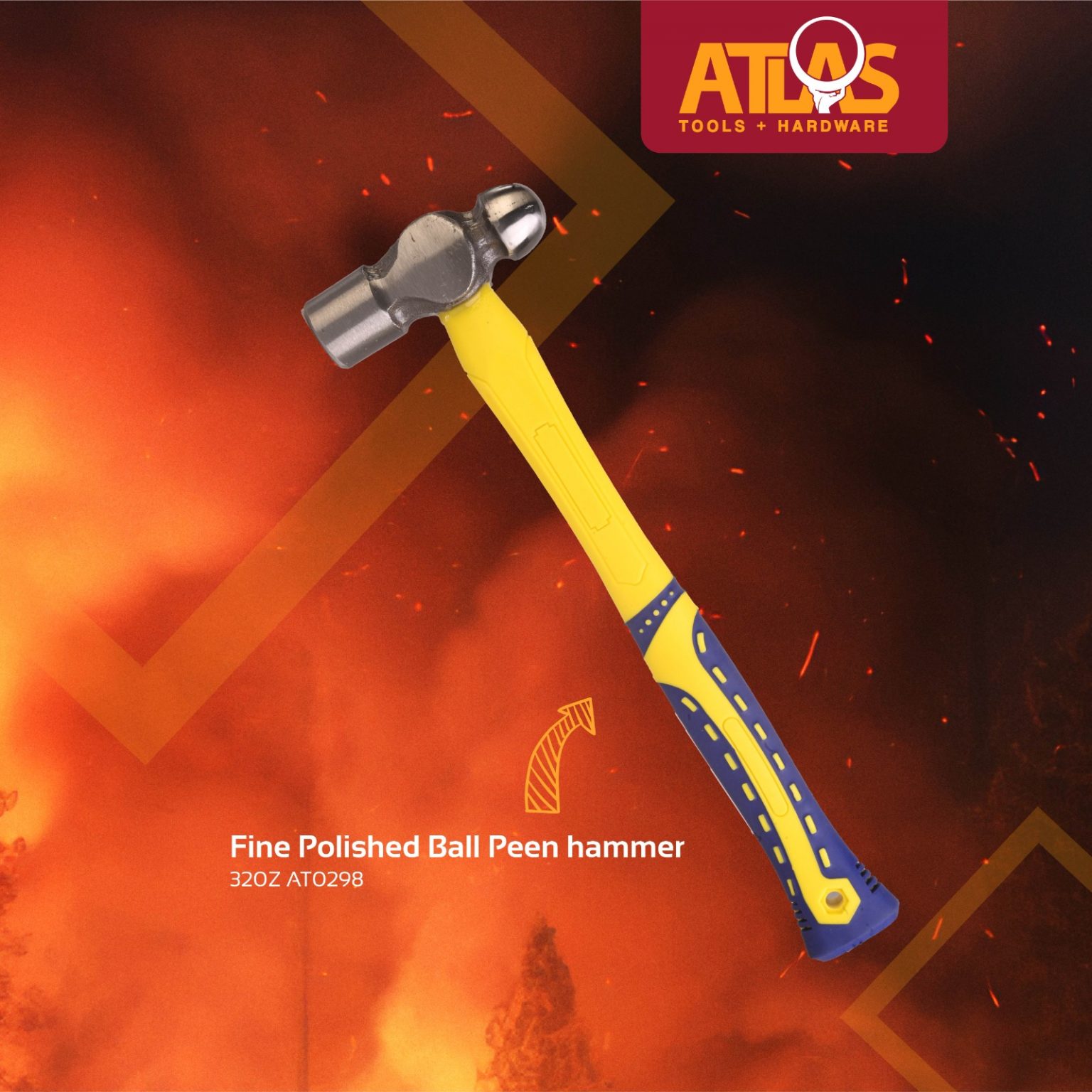 Atlas - Ball Peen Hammer - 320Z in Sri Lanka | Homemart | Shop Online