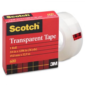 Scotch Tape 600 3/4X 36 Yds
