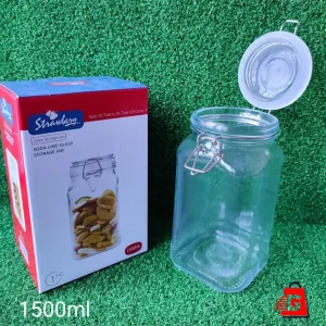Strawberry Soda Lime Storage Jar 1500Ml