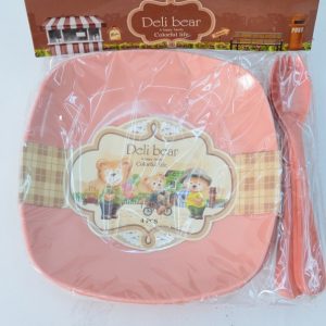 Deli Bear Kids Plate Set