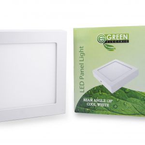 Green - Panel Surface 12W Square Cool White