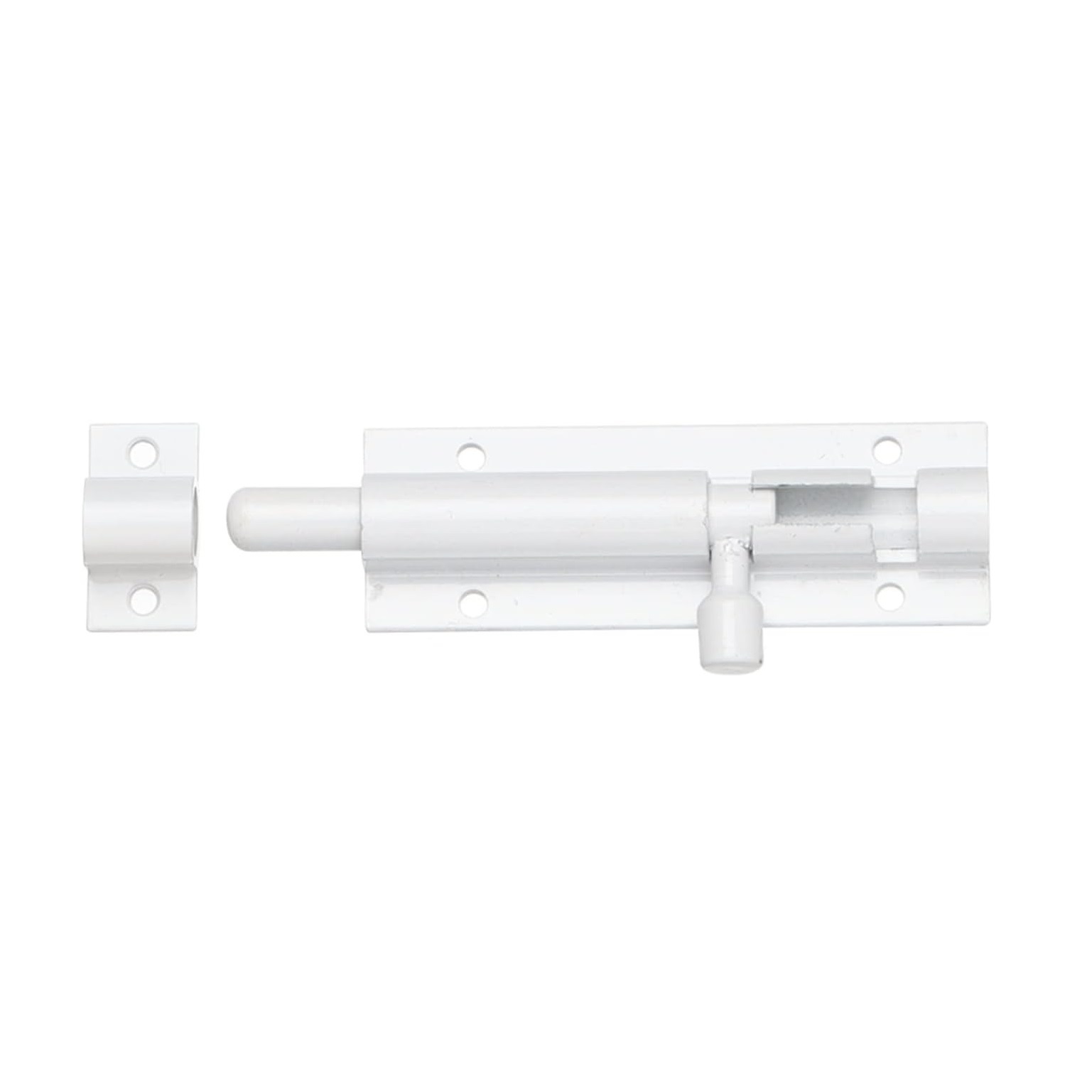Aluminium 4Inch Tower Bolt White