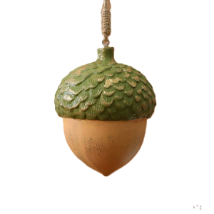 Christmas Tree Decor - Acorn, Wooden, 8*13Cm, Green - Wt003