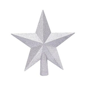 Christmas Tree Decor - Star, Size:20Cm, Colour: Silver, Plastic - St006