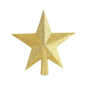 Christmas Tree Decor - Star, Size: 20Cm, Colour: Champagne, Plastic - St007