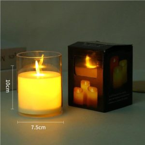 Christmas Home Decor - Led Candle, Swinging Flame 7.5X10Cm - Cd001