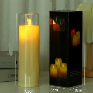 Christmas Home Decor - Led Candle, Swinging Flame 7.5X25Cm - Cd004