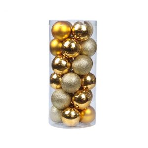 Christmas Tree Decor - Gold, Christmas Ball, Diameter:60Mm, 24Pcs Per Set - Bl005